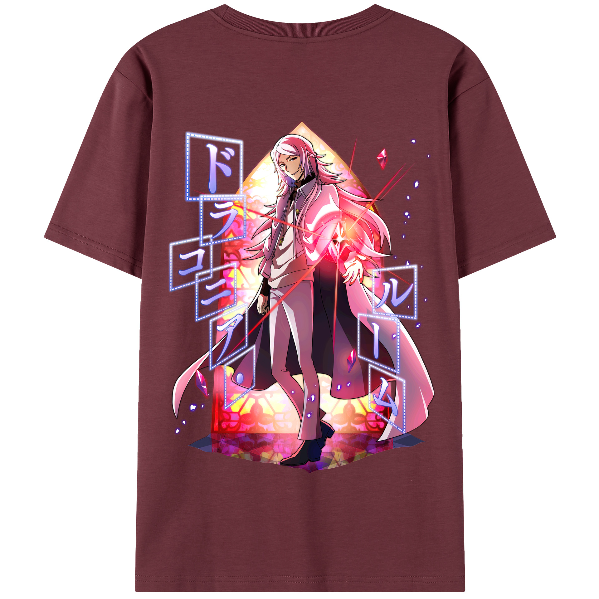 （画像用） 文豪ストレイドッグス Bungo Stray Dogs 綿100％半袖Tシャツ（背面プリント）